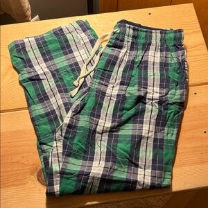 Croft and Borrow Plaid Green and Blue Men's Pants